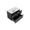Koupelnová skříňka pod umyvadlo Adel Black 80 černá