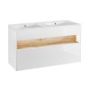 Koupelnová skříňka pod umyvadlo Bahama White 120 dub wotan/bílá