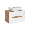 Koupelnová skříňka pod umyvadlo Aruba White 80 dub craft/bílá