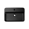 Keramické umyvadlo na desku TRUST 2 BLACK, černá mat