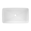 Keramické umyvadlo na desku UM-6275 SLIM 60, bílá