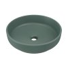 Keramické umyvadlo na desku RIVER 1 FOREST GREEN MATT UN 40, zelená