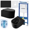 ZESTAW PODTYNKOWY WC STELAZ GEBERIT DUOFI MISKA LUMA MTB RIM 03 PRZYCISK DELTA 50 CZARNY MAT %5B159026%5D 1200