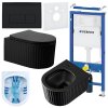 ZESTAW PODTYNKOWY WC STELAZ GEBERIT DUOFI MISKA LUMA MTB RIM 03 PRZYCISK DELTA 50 CZARNY POLYSK %5B159007%5D 1200