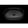 Keramické umyvadlo na desku BEYOND 5 BLACK, černá mat