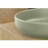 Keramické umyvadlo na desku RIVER 1 OLIVE GREEN MATT UN 40, zelená