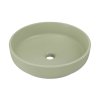 Keramické umyvadlo na desku RIVER 1 OLIVE GREEN MATT UN 40, zelená