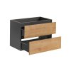 Koupelnová skříňka pod umyvadlo Monako Grey Oak 80 šedá/dub hamilton