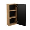 Koupelnová skříňka závěsná horní Luxor Black 35 černá/dub olejovaný