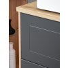 Koupelnová skříňka pod umyvadlo Madera Grey 60 grafit/dub artisan