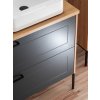 Koupelnová skříňka pod umyvadlo Madera Grey 60 grafit/dub artisan