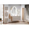 Koupelnová skříňka závěsná horní Qubik Ocean Beige 35 béžová/dub olejovaný