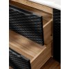 Koupelnová skříňka pod umyvadlo Ocean Black 60 černá/dub olejovaný
