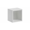 Koupelnová skříňka závěsná horní Qubik Nova White 27 bílá
