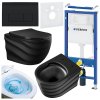 ZESTAW PODTYNKOWY WC STELAZ GEBERIT DUOFI MISKA SKAL MTB RIM 01 PRZYCISK DELTA 50 CZARNY POLYSK %5B165210%5D 1200