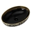 UMYWALKA NABLATOWA CERAMICZNA OWALNA KINI BL MOD6 500 CZARNY ZLOTY POLYSK 50 37 CM %5B165936%5D 1200