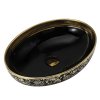 UMYWALKA NABLATOWA CERAMICZNA OWALNA KINI BL MOD6 500 CZARNY ZLOTY POLYSK 50 37 CM %5B165937%5D 1200