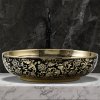 UMYWALKA NABLATOWA CERAMICZNA OWALNA KINI BL MOD6 500 CZARNY ZLOTY POLYSK 50 37 CM %5B165929%5D 1200