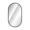 Závěsné zrcadlo s LED osvětlením Apollo Black 50x90 cm, černá