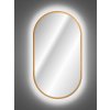 Závěsné zrcadlo s LED osvětlením Apollo 50x90 cm, zlatá