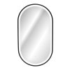 Závěsné zrcadlo s LED osvětlením Apollo 2 Black 50x90 cm s pohybovým senzorem, černá