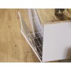 Koupelnová skříňka pod deskové umyvadlo s košem na prádlo Nova Cashmere 100 kašmír