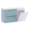 Koupelnová skříňka pod deskové umyvadlo s košem na prádlo Nova Denim/Nova White 100 denim/bílá