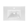 Nábytkové keramické umyvadlo UM-CFP LAVA 50D, 50x46 cm, bílá lesklá