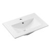 Nábytkové keramické umyvadlo UM-2060RB DANCE 60-DP, 62x40 cm, bílá matná
