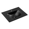 Nábytkové keramické umyvadlo SKY 1 BLACK MATT 60 DP, 61x46 cm, černá matná