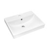 Nábytkové keramické umyvadlo UN-RITA-GW-50, 50x40 cm, bílá lesklá