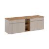 Koupelnová skříňka pod deskové umyvadlo set Iconic Cashmere 140 kašmír/dub coast evoke
