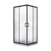 Čtvercový sprchový kout MODERN BLACK SQ 80x80 (90x90), výška 190 cm - bez vaničky