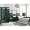 Čtvercový sprchový kout MODERN BLACK SQ 80x80 (90x90), výška 190 cm - bez vaničky