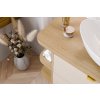 Koupelnová skříňka pod deskové umyvadlo set Dalia Cashmere 120 kašmír/dub cremona