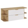 Koupelnová skříňka pod deskové umyvadlo set Aster White 120 bílá/dub cremona