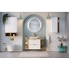 Koupelnová skříňka s deskovými umyvadly set Aster White 100 bílá/dub cremona