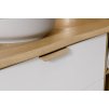 Koupelnová skříňka s deskovými umyvadly set Aster White 120 bílá/dub cremona