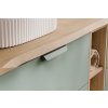Koupelnová skříňka s deskovými umyvadly set Aster Green 100 bílá/dub cremona