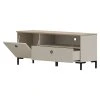 TV stolek, šedohnědá Taupe/dub silverjack, DOMCA 1K1S