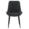 Jídelní židle, tmavě šedá/černá, DELTA