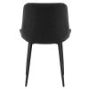 Jídelní židle, tmavě šedá/černá, DELTA