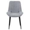 Jídelní židle, světle šedá/černá, ZAJRA
