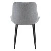 Jídelní židle, světle šedá/černá, ZAJRA