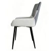 Jídelní židle, tmavě šedá/světle šedá/černá, ADRINA