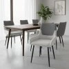 Jídelní židle, tmavě šedá/světle šedá/černá, ADRINA