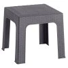 Zahradní odkládací stolek, šedá, ZAMA