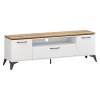 TV stolek, bílá/dub evoke, VELIS 2D1S/170