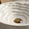 Keramické umyvadlo na desku REA CALLA ø 42 cm, bílé