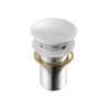 Korek click clack F008 U20 bialy mat